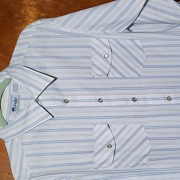NWOT Vintage Select ODO Western Pearl Snap Casual Mens Sz. Large Button-up Shirt - Picture 1 of 5